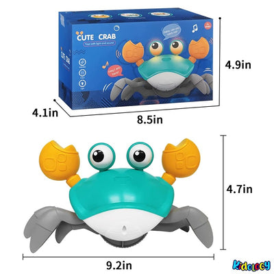 Crawling Crab Musical Toy with LED Lights & Rechargeable Battery