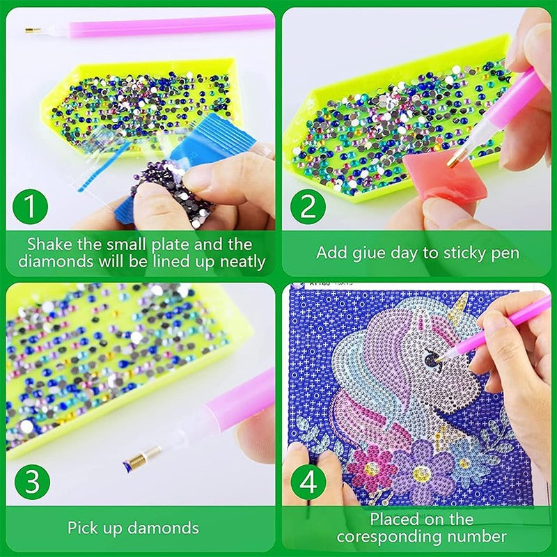 DIY Diamond Painting Stickers Kit (Assorted Design)