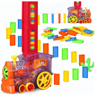 Electric Domino Train Set with Light & Sound
