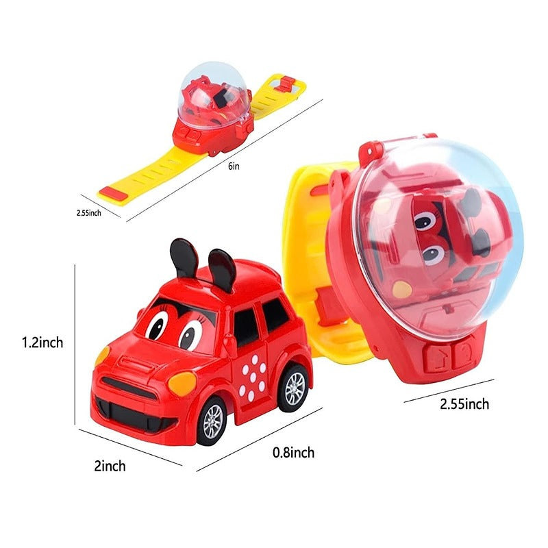 2.4 GHz Remote Control Cartoon Watch Car Toy | Rechargeable USB