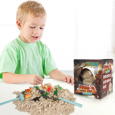 Dinosaur Excavation Kit: Hands-On Learning Adventures | 6 Surprise Dinosaurs from One Giant Egg