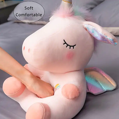 Enchanting 35cm Interactive Magical Flying Unicorn Plush Toy