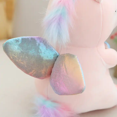 Heart Interactive Magical Flying Unicorn Plush Toy - 25cm