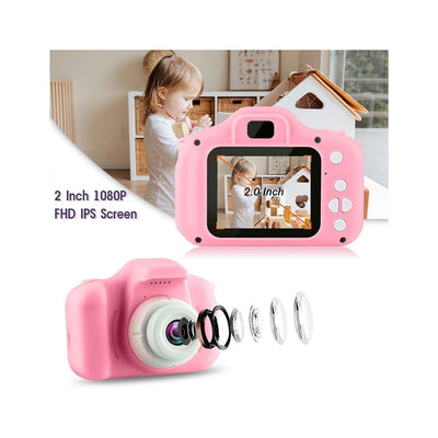 HD Digital Camera for Kids: 1080P Video Recorder | Portable Design | 2.0" Screen | Inbuilt Games |Pink