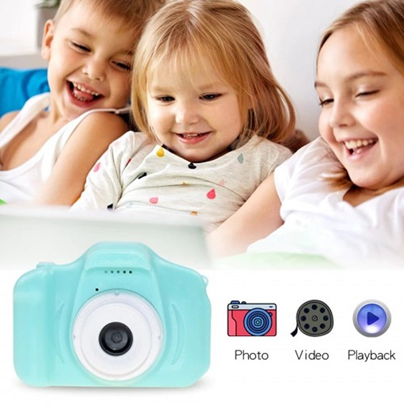 Vid Explorer Camera: 1080P HD Video Recorder | Portable Design | 2.0" Screen | Inbuilt Games | Blue