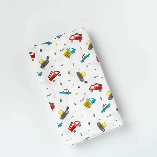 Beelittle Tanker Truck Large Muslin Towel