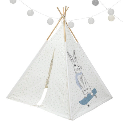 Rabbit on a Skate Board Teepee Tent House | COD not Available