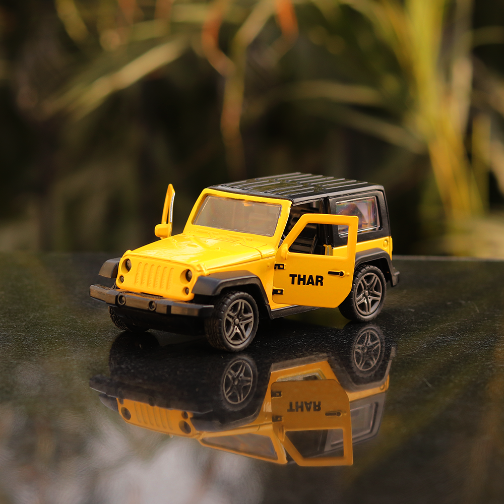 SUV Diecast Car Scale Model (3222) resembling Thar / Jeep (1:32 Scale)- Assorted Colours