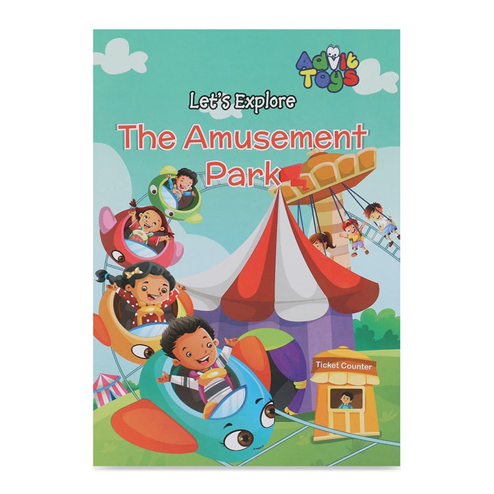 The Amusement Park - Jigsaw Puzzle (48 Piece + Educational Fun Fact Book Inside)