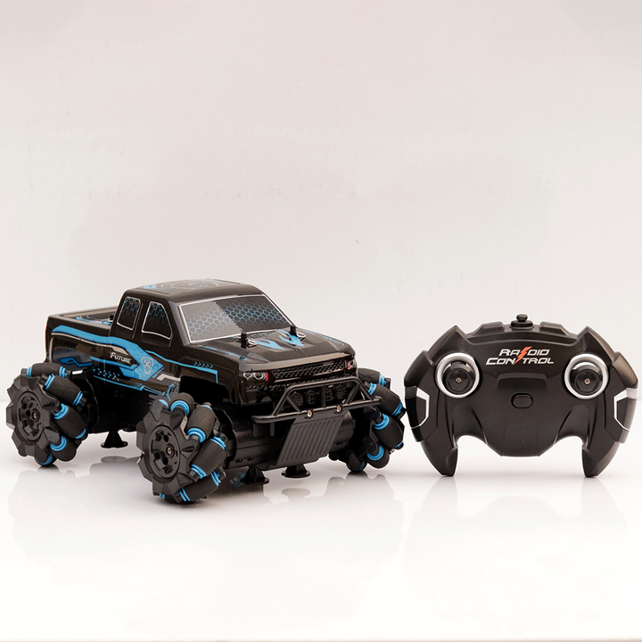 Tornado 360 Degree Turning Remote Control Car with USB Cable & 3D Light | 1:15 Scale Model (6-10 Years)