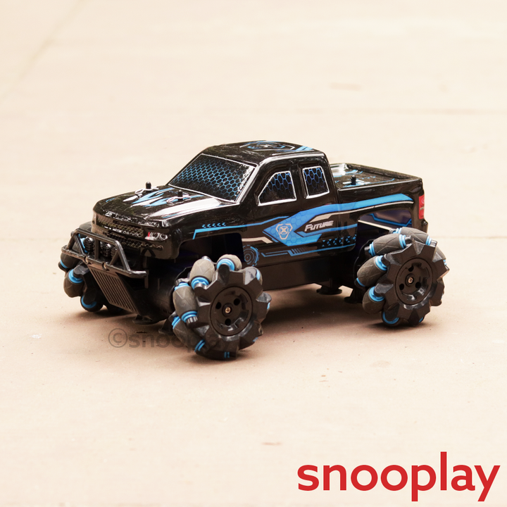 Tornado 360 Degree Turning Remote Control Car with USB Cable & 3D Light | 1:15 Scale Model (6-10 Years)