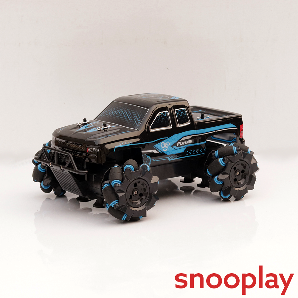 Tornado 360 Degree Turning Remote Control Car with USB Cable & 3D Light | 1:15 Scale Model (6-10 Years)