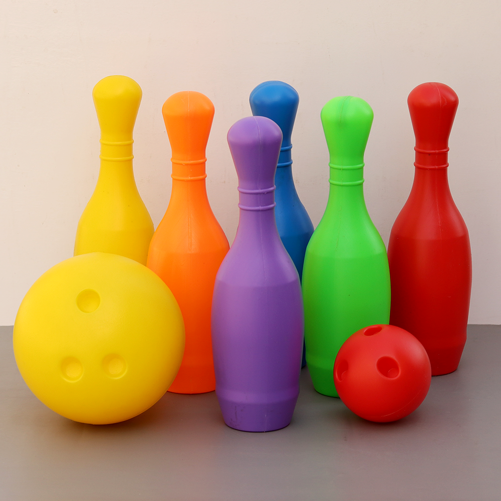 Applefun 'n' learn 8 Pieces Tournament Bowling Set with XXL Size Ball (3-8 Years)