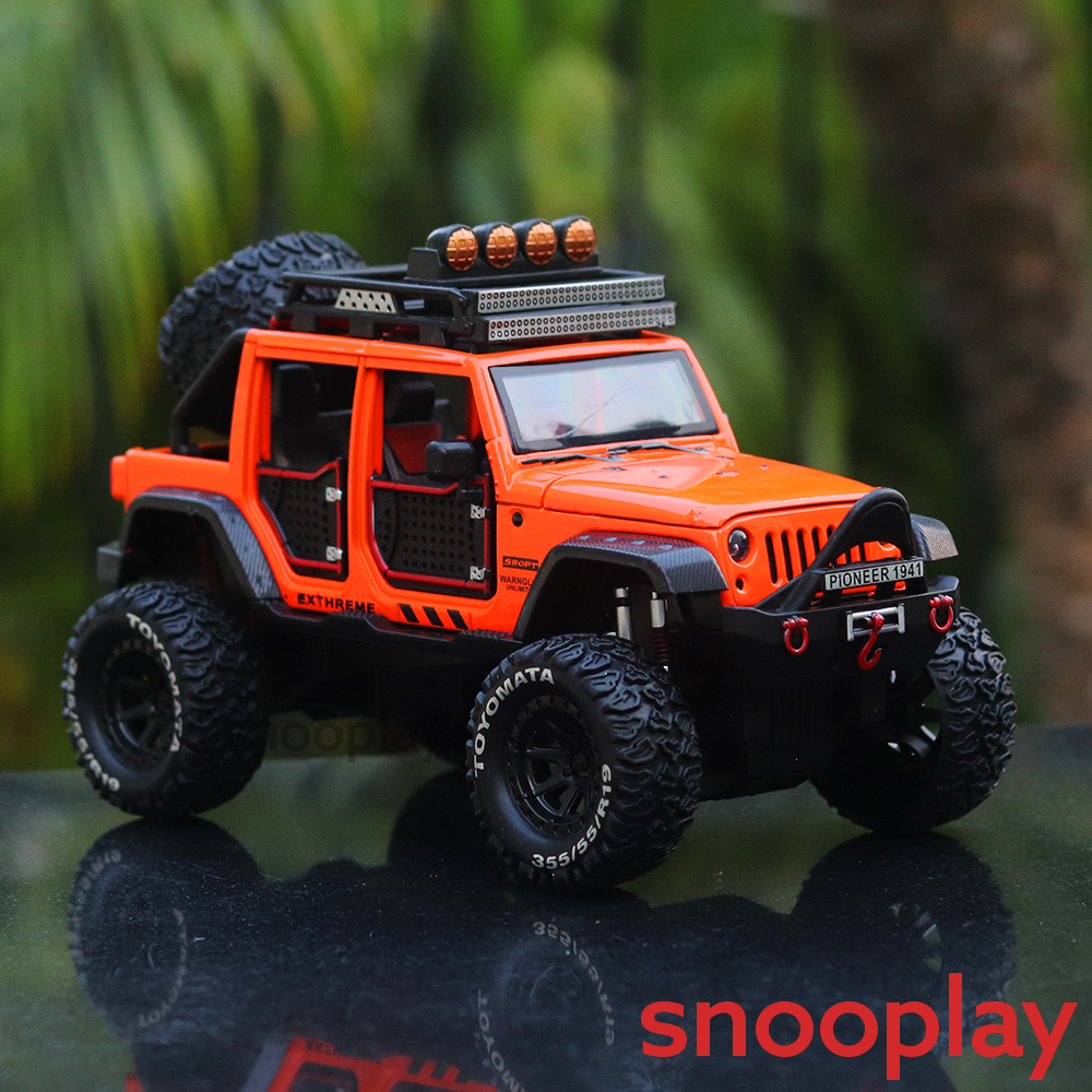 Toyomata Rubicon Double Pullback Diecast Jeep | 1:24 Scale | Assorted Colors (3 Years till Grown Ups)