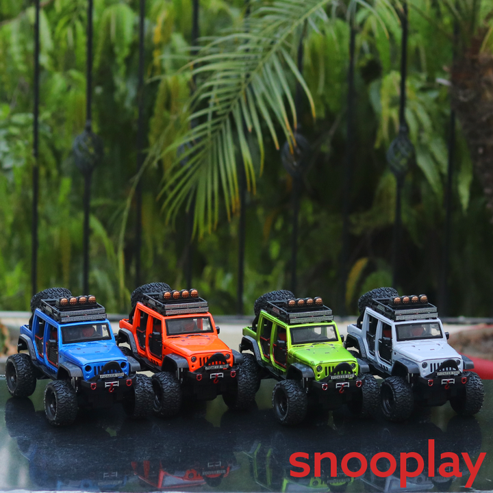 Toyomata Rubicon Double Pullback Diecast Jeep | 1:24 Scale | Assorted Colors (3 Years till Grown Ups)