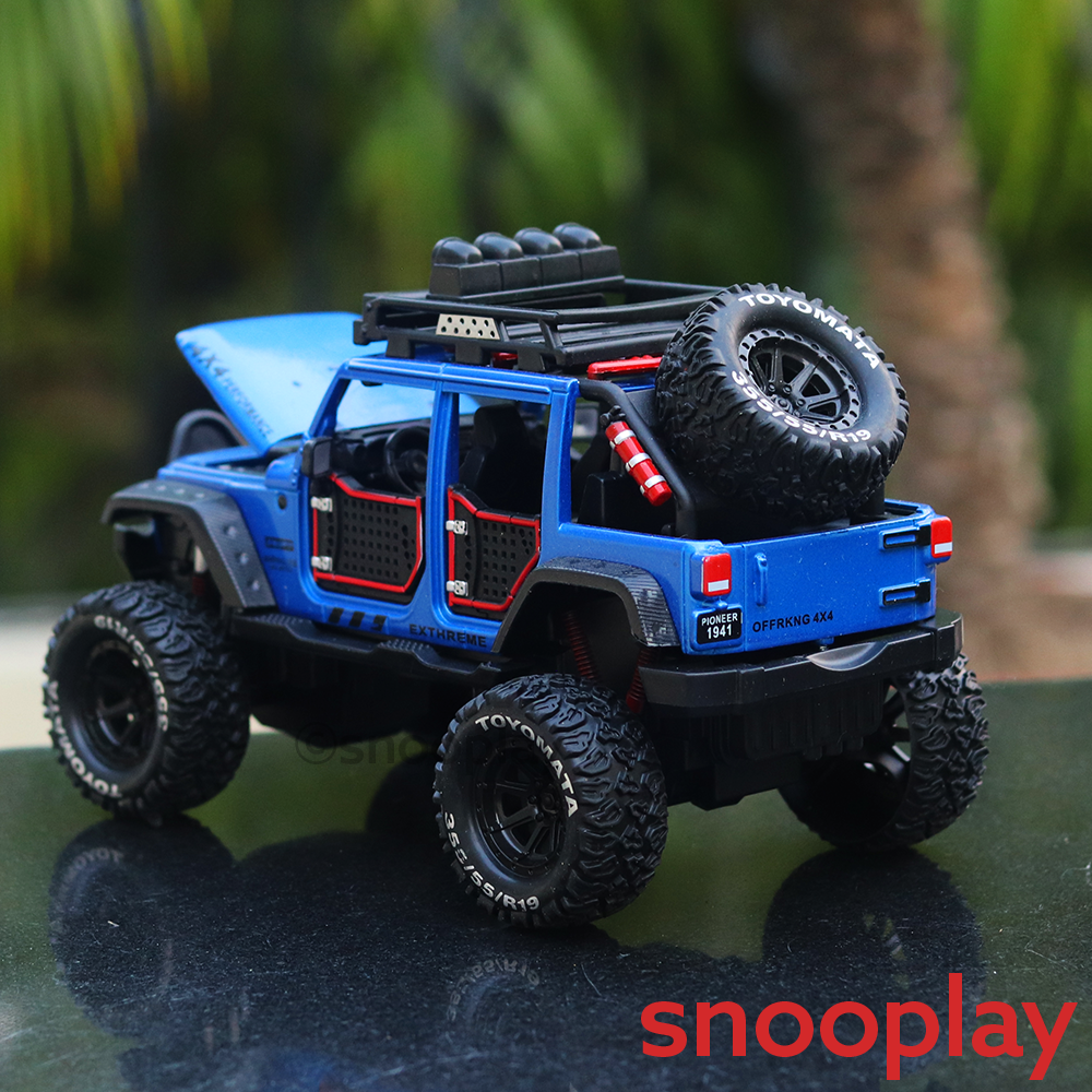 Toyomata Rubicon Double Pullback Diecast Jeep | 1:24 Scale | Assorted Colors (3 Years till Grown Ups)