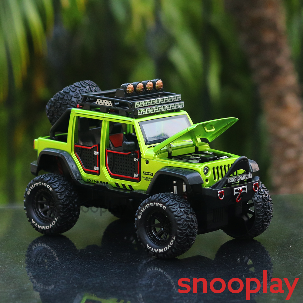 Toyomata Rubicon Double Pullback Diecast Jeep | 1:24 Scale | Assorted Colors (3 Years till Grown Ups)