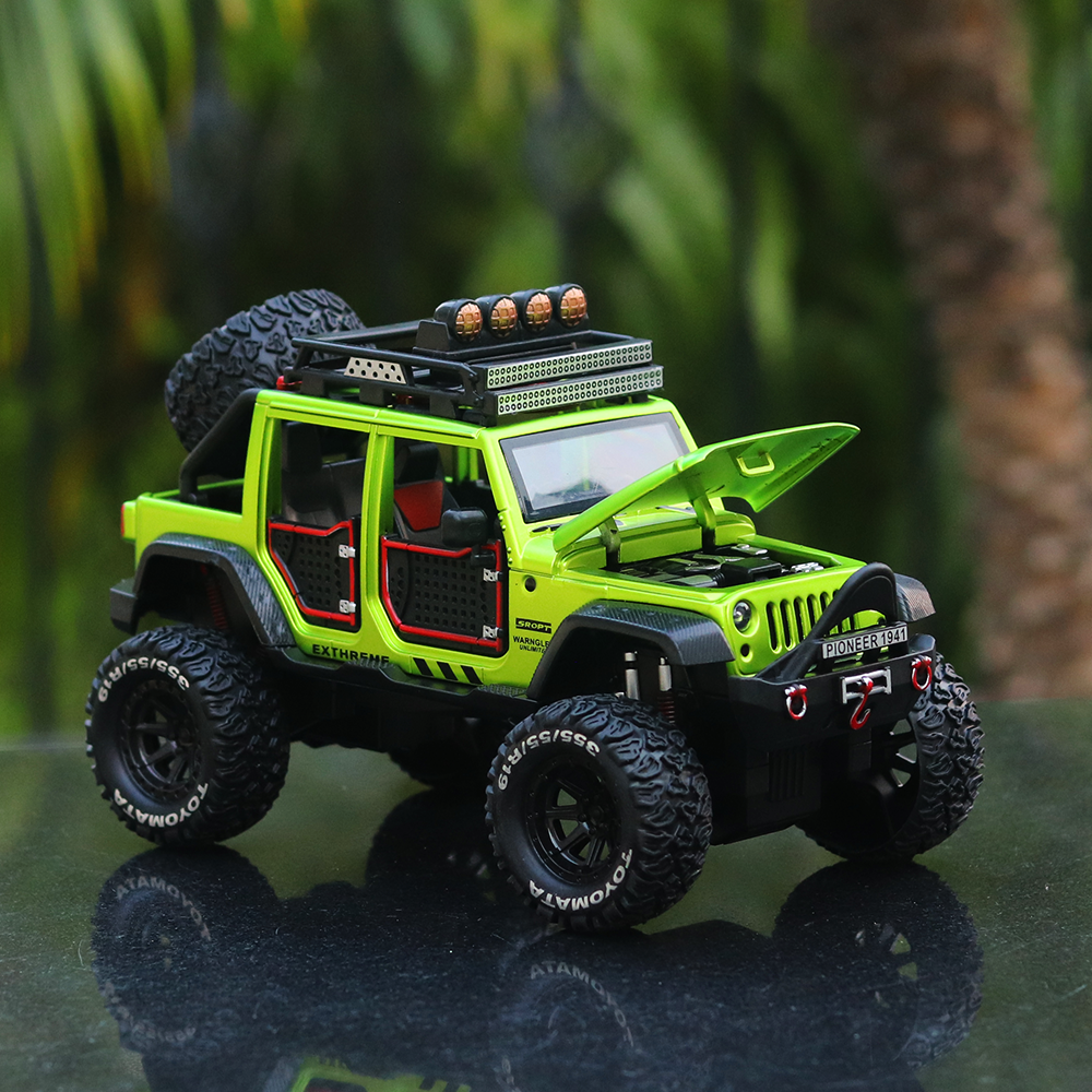 Toyomata Rubicon Double Pullback Diecast Jeep | 1:24 Scale | Assorted Colors (3 Years till Grown Ups)