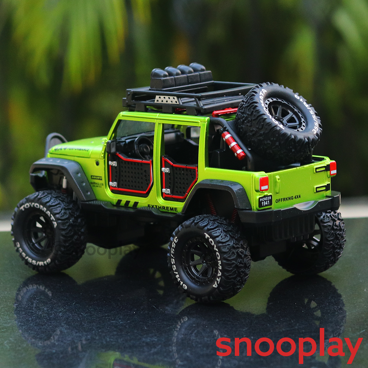 Toyomata Rubicon Double Pullback Diecast Jeep | 1:24 Scale | Assorted Colors (3 Years till Grown Ups)