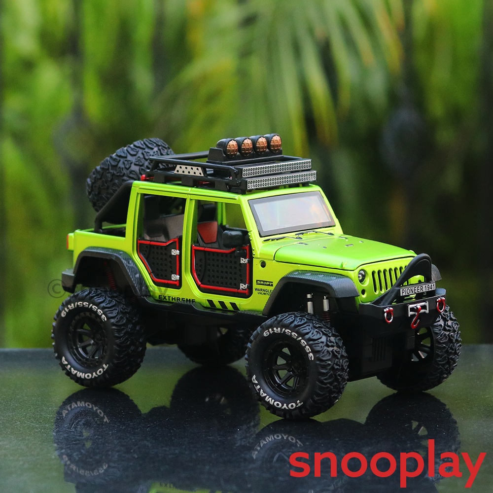 Double Pull Back Diecast Toyomata  Rubicon Jeep (1:24 Scale) - Assorted Colours