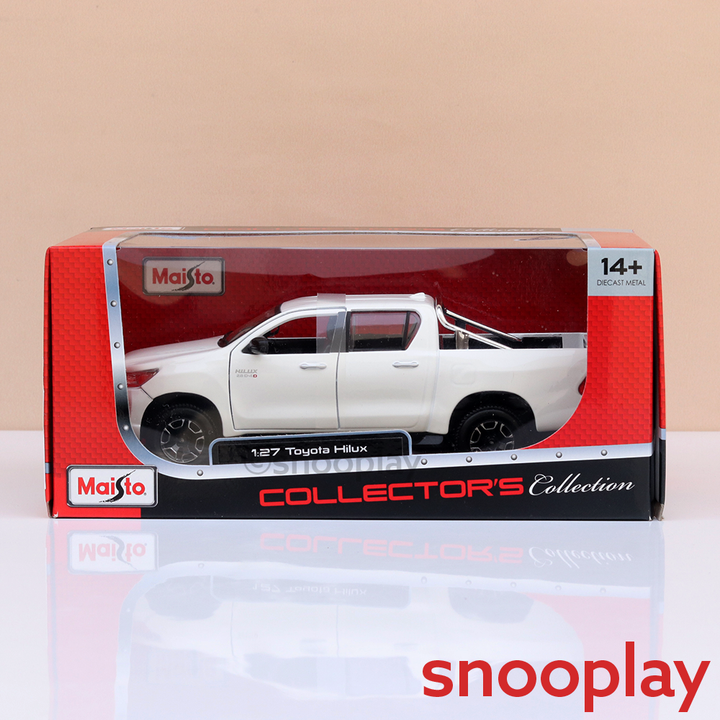Maisto Original Toyota Hilux Licensed Diecast Car | 1:27 Scale (14 Years till Grown Ups)