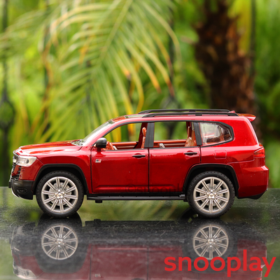 Toyota Land Cruiser Diecast Car with Openable Parts and Lights and Sounds (Scale 1:24) - Assorted Colours