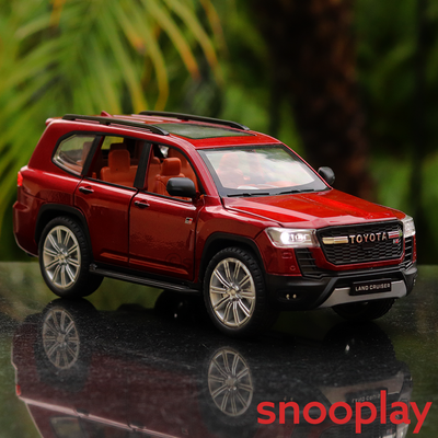 Toyota Land Cruiser Diecast Car with Openable Parts and Lights and Sounds (Scale 1:24) - Assorted Colours