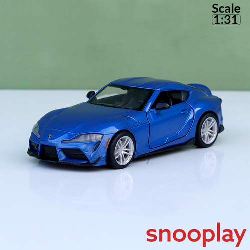Metal Speed Zone Original Toyota GR Supra Licensed Diecast Car with Openable Doors | 1:31 Scale (14 Years till Grown Ups) | Assorted Colors