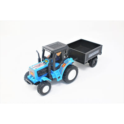 Tractor with Trolley Pull Back Toy for Kids