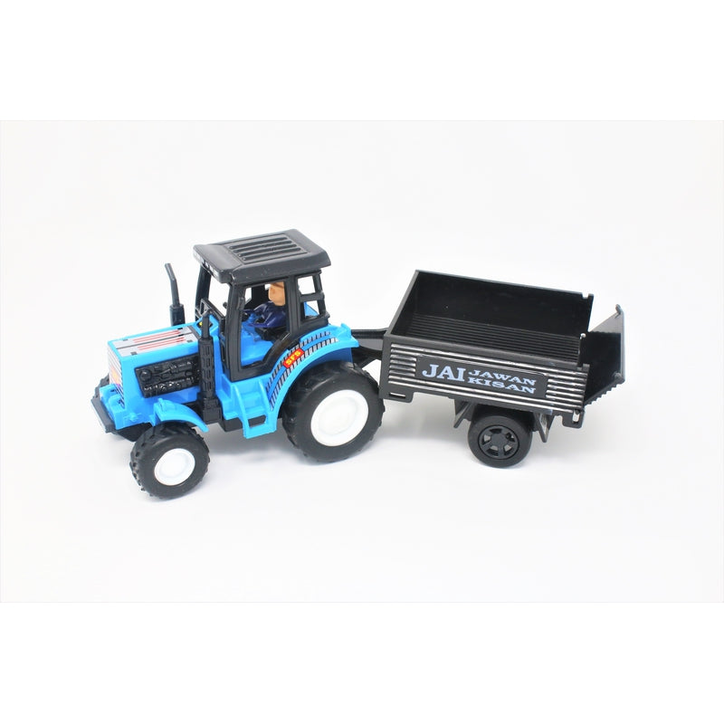 Tractor with Trolley Pull Back Toy for Kids