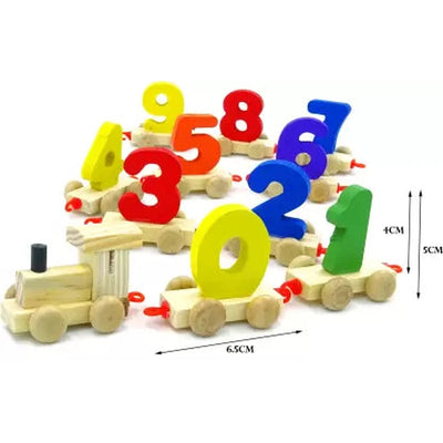 Wooden Number Train Set