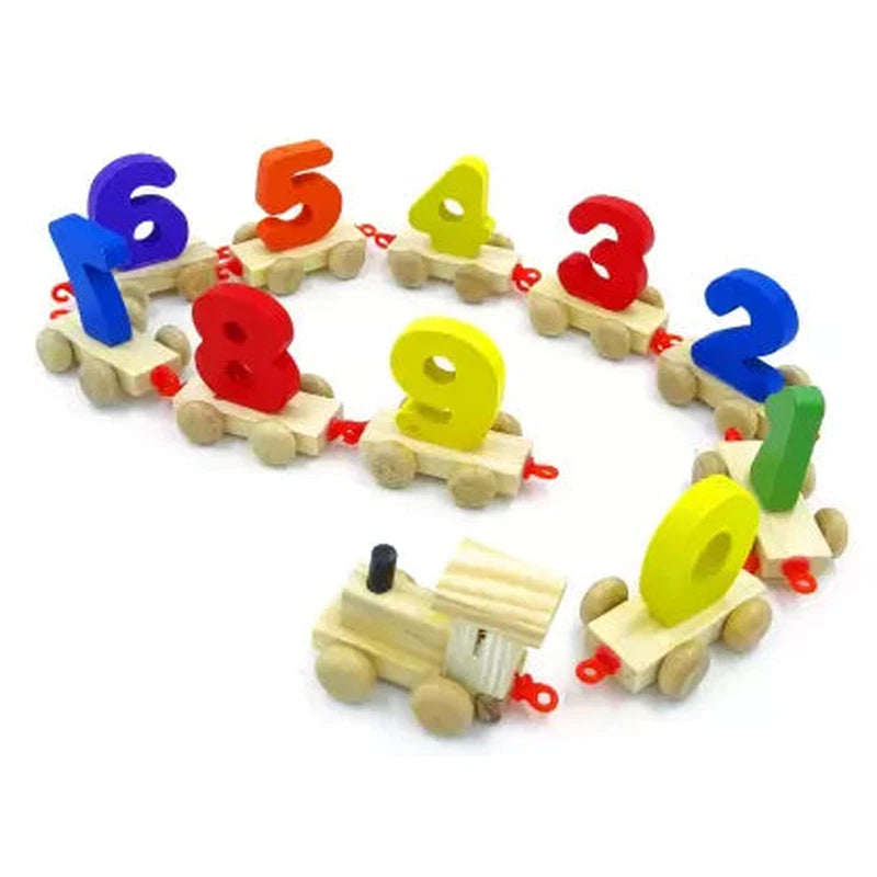 Wooden Number Train Set