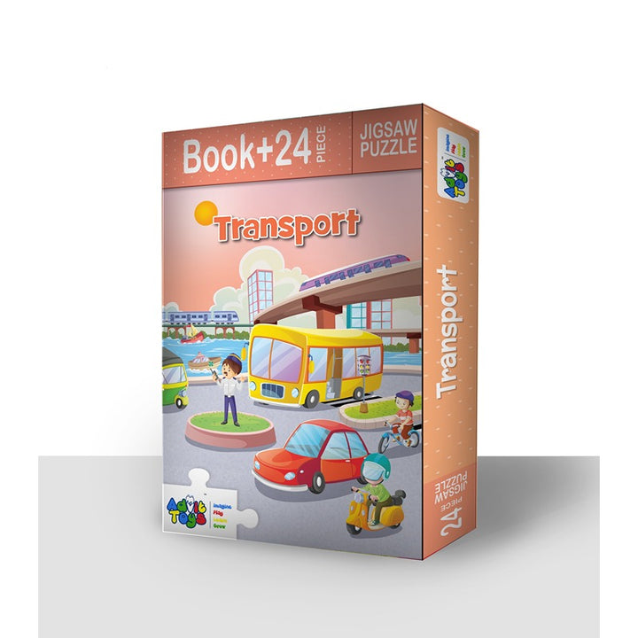 Transport - Jigsaw Puzzle (24 Piece + Educational Fun Fact Book)