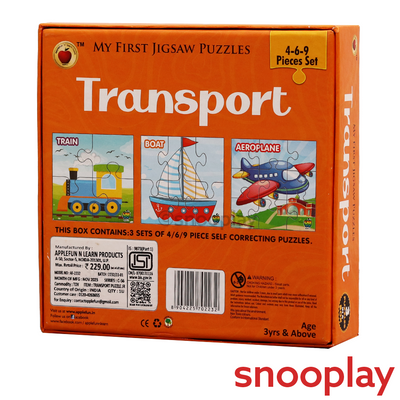 My First Jigsaw Puzzle Transport - 19 Pcs