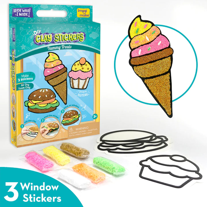 Clay Stickers -  DIY Yummy Treats Craft Kit (3-8 Years)