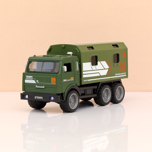 Big Fun Toys Pull Back Military Troops Diecast Truck | Openable Doors, Light & Sound (3 Years till Grown Ups)