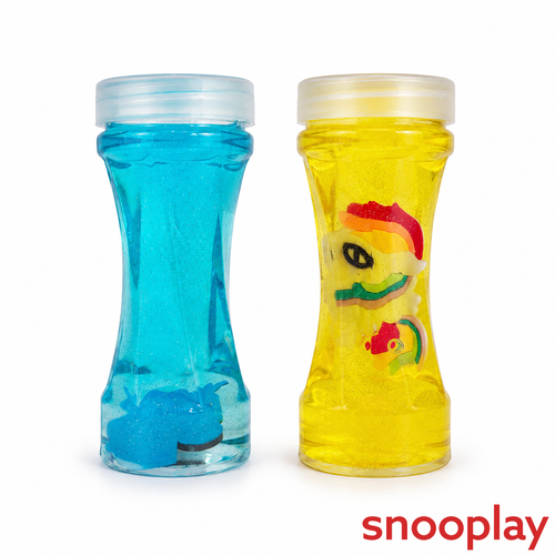 Set of 2 Magic Tube Slime with unicorn Toy for Kids
