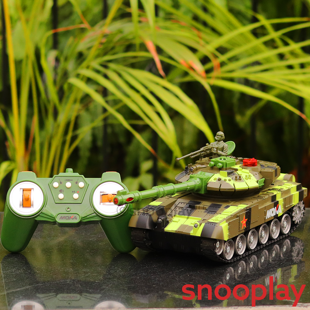 Remote Control Battle Tank 59D With 360 Degree Rotation - Assorted Colors