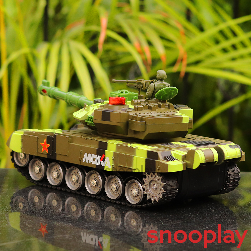 Remote Control Battle Tank 59D With 360 Degree Rotation - Assorted Colors