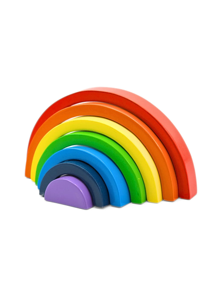 UATOYS Wooden Rainbow Stacking Toy (1-3 Years)