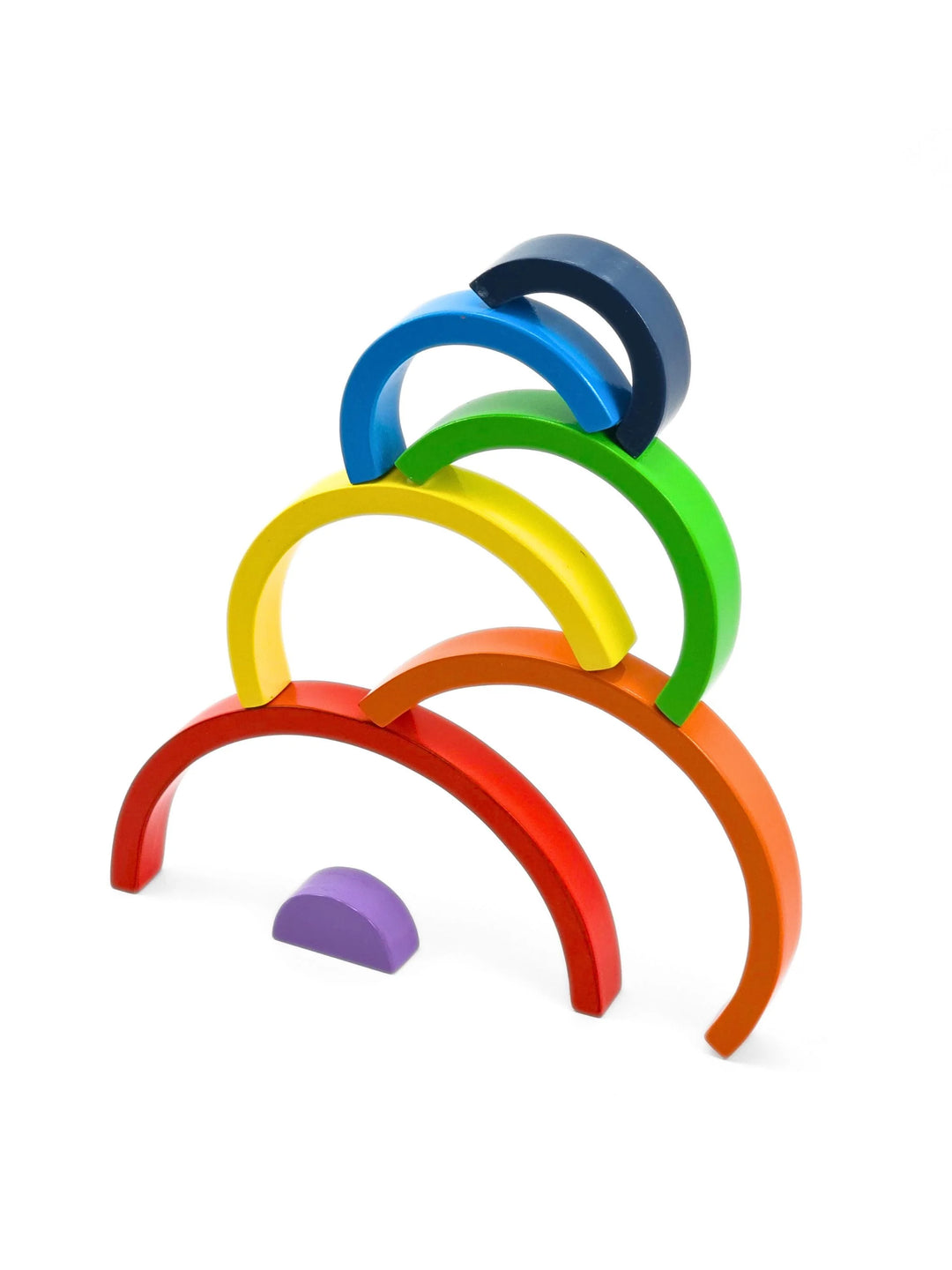 UATOYS Wooden Rainbow Stacking Toy (1-3 Years)