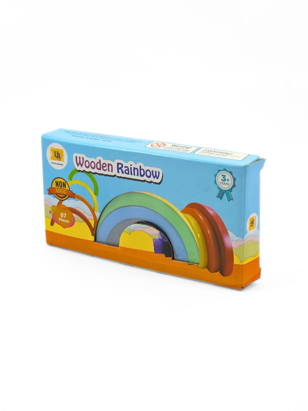 UATOYS Wooden Rainbow Stacking Toy (1-3 Years)