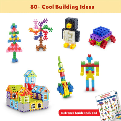 5-in-1 Ultimate Building Blocks Set - Education & Learning Blocks (250+ pcs)