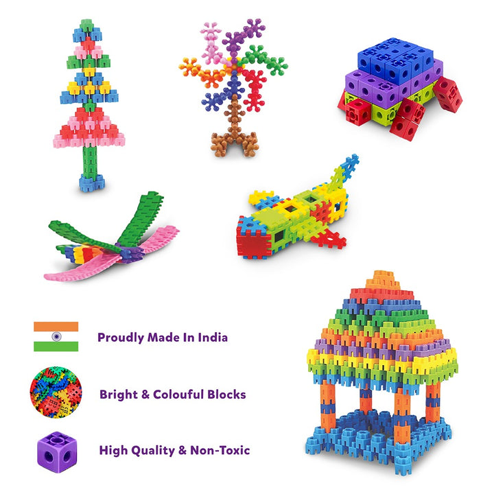 5-in-1 Ultimate Building Blocks Set - Education & Learning Blocks (250+ pcs)