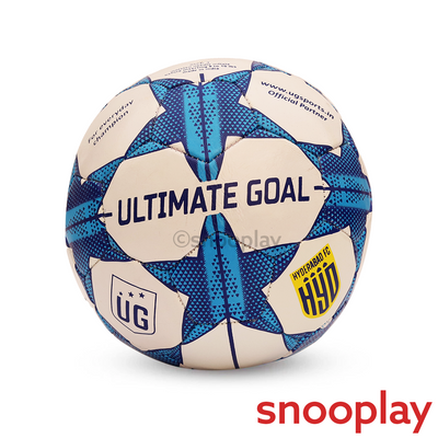 Champions League Football (Size 3) | 6+ Years | White & Blue