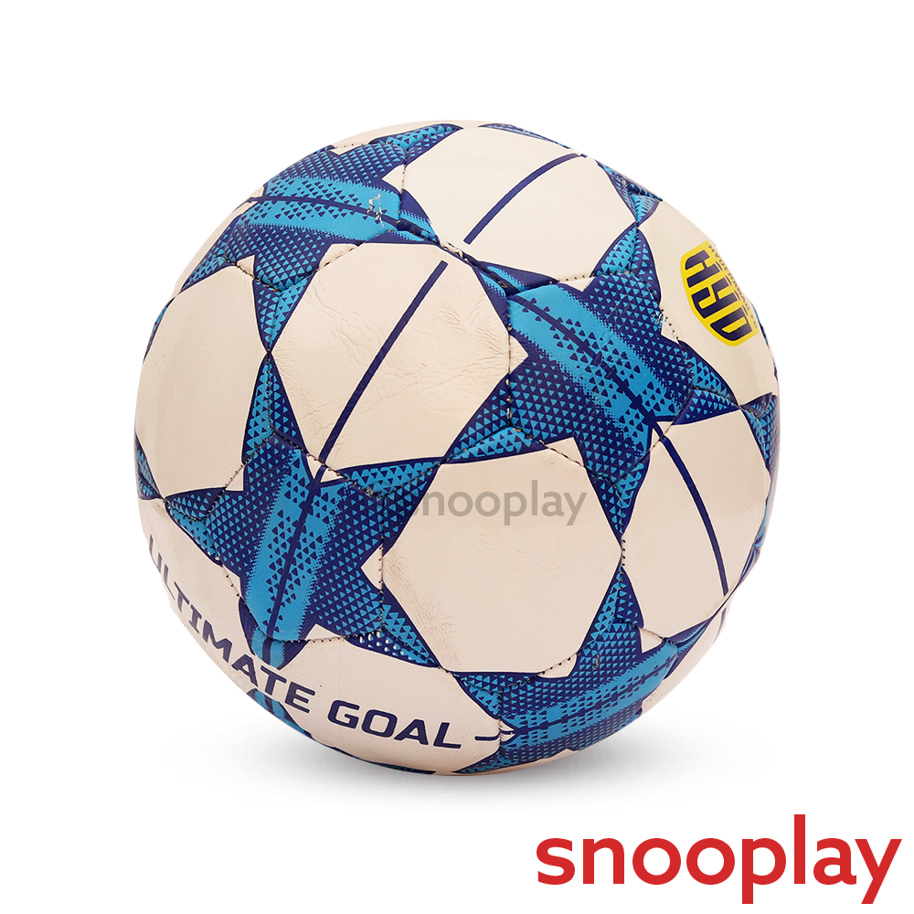 Champions League Football (Size 3) | 6+ Years | White & Blue