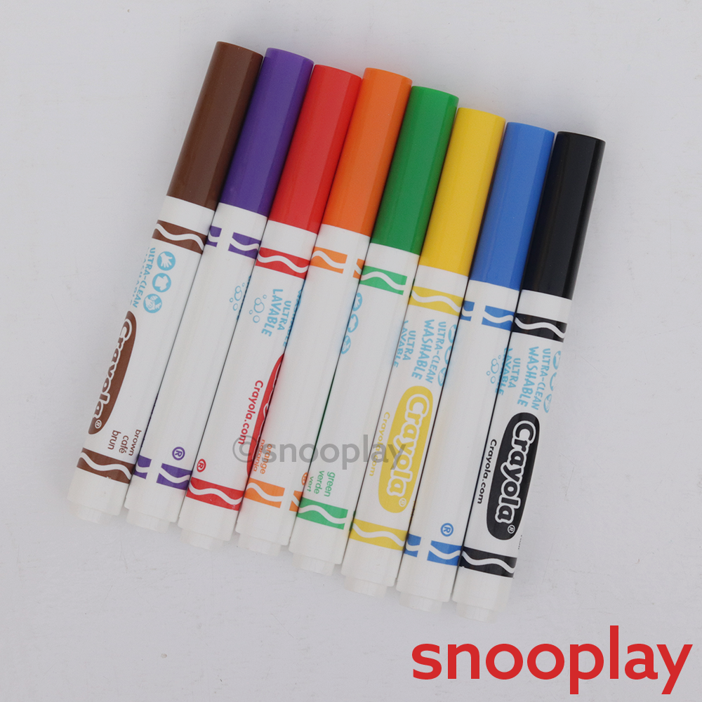Ultra Clean Washable Classic Markers - 8 Pieces (6-15 Years)