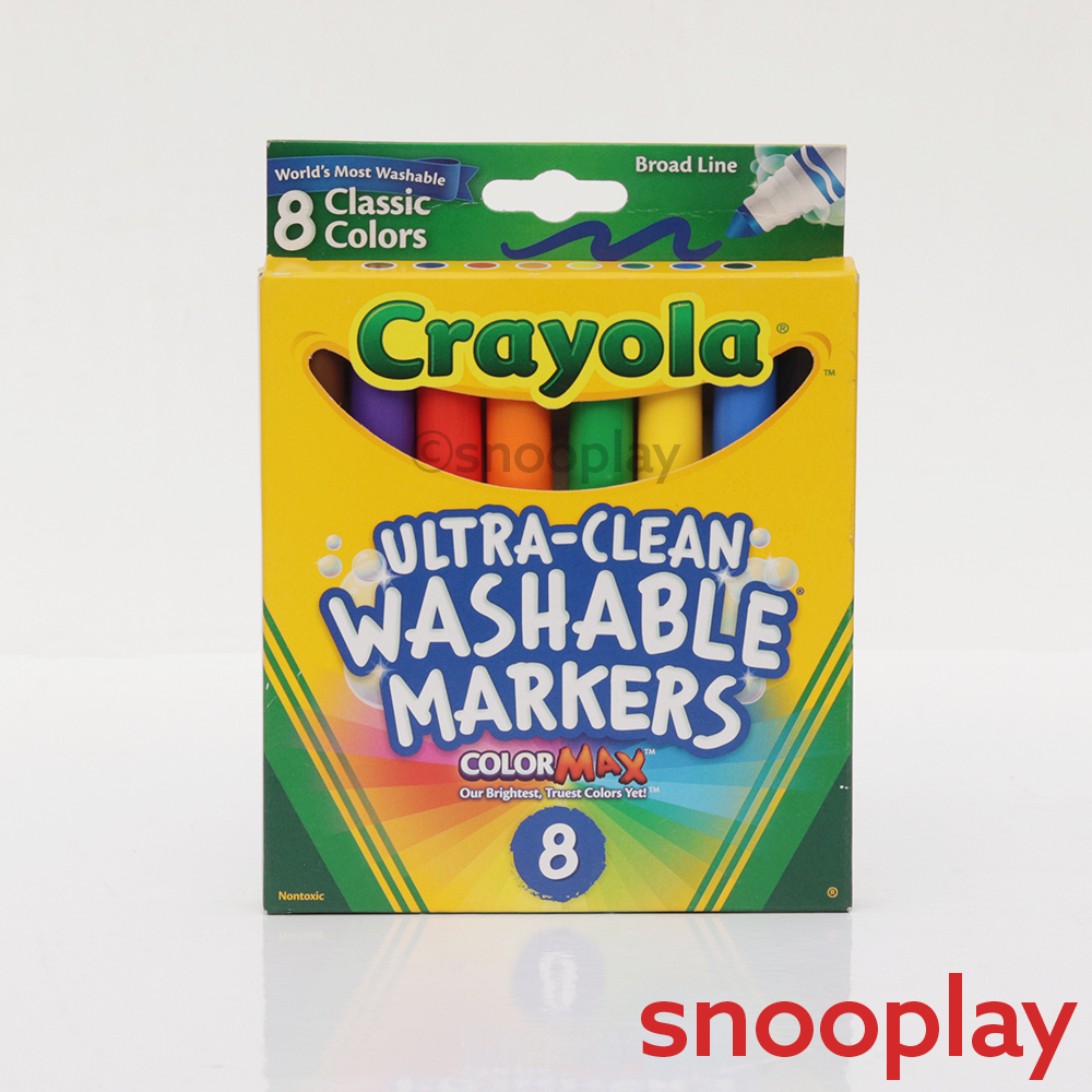Ultra Clean Washable Classic Markers - 8 Pieces (6-15 Years)