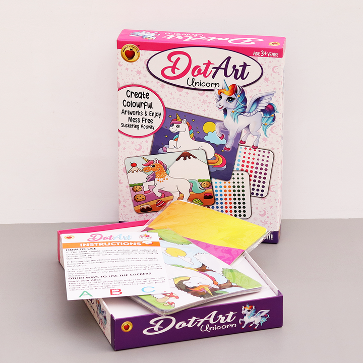 Unicorn Dot Art Sticker Activity Kit