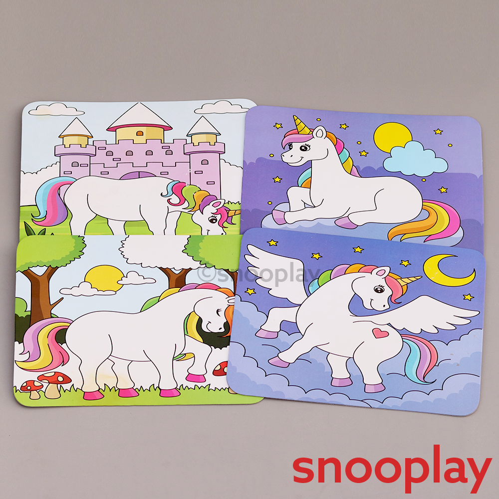 Applefun 'n' Learn Unicorn-Themed Dot Art Sticker Activity Kit (3-4 Years)